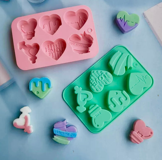 Valentine hearts pastry mould/ chocolate mould / cake pop mould / cake popsicles mould.