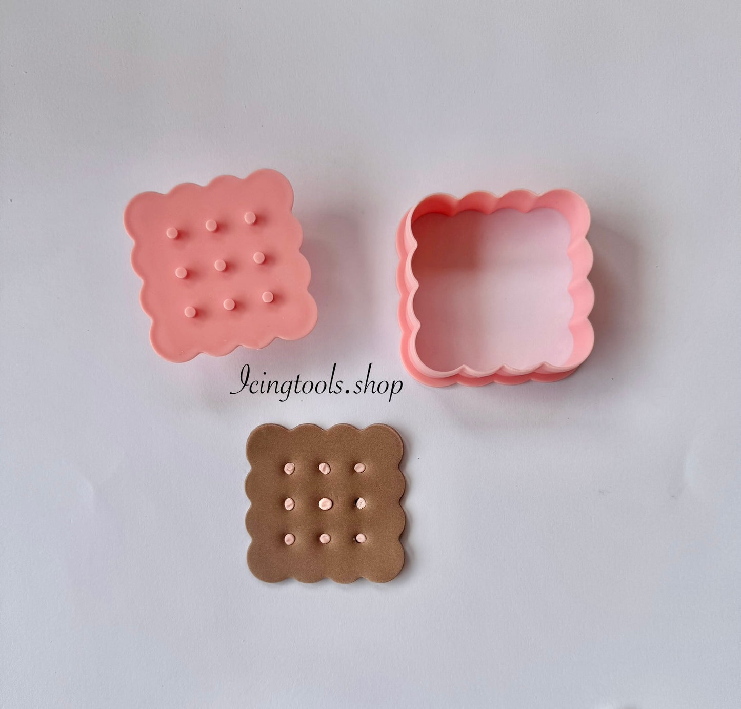 Pastry stamp and cutter set