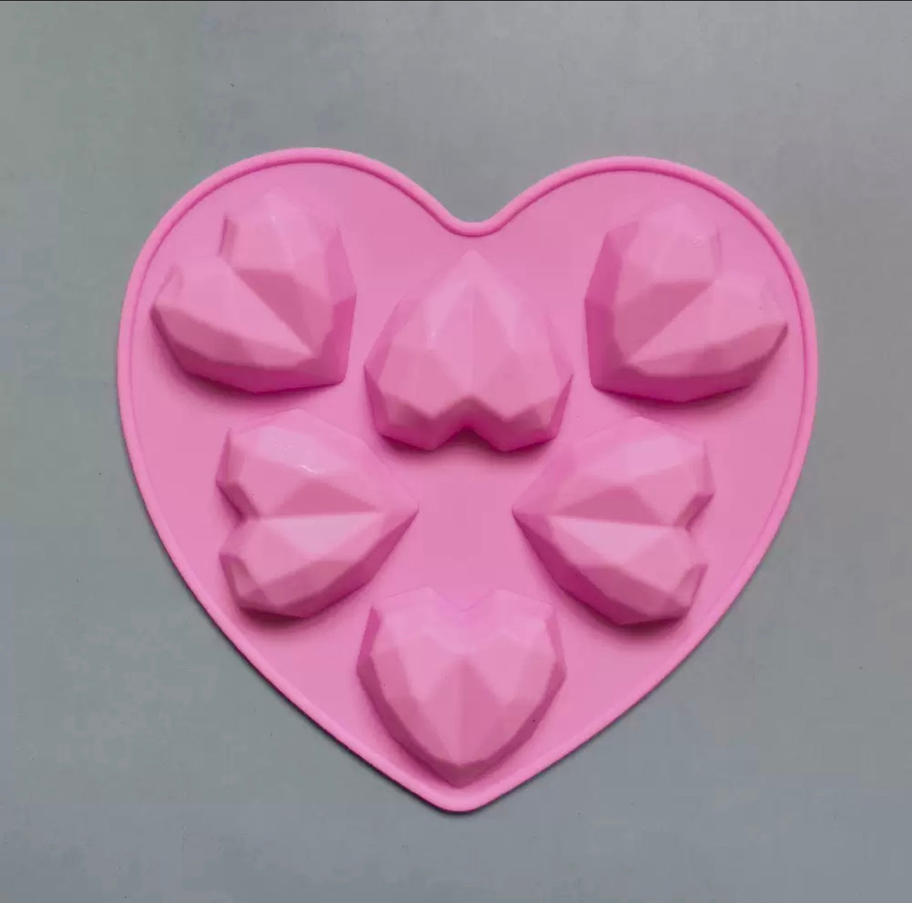 Geometric hearts mould/ chocolate mould / cake pop mould / cake popsicles mould.