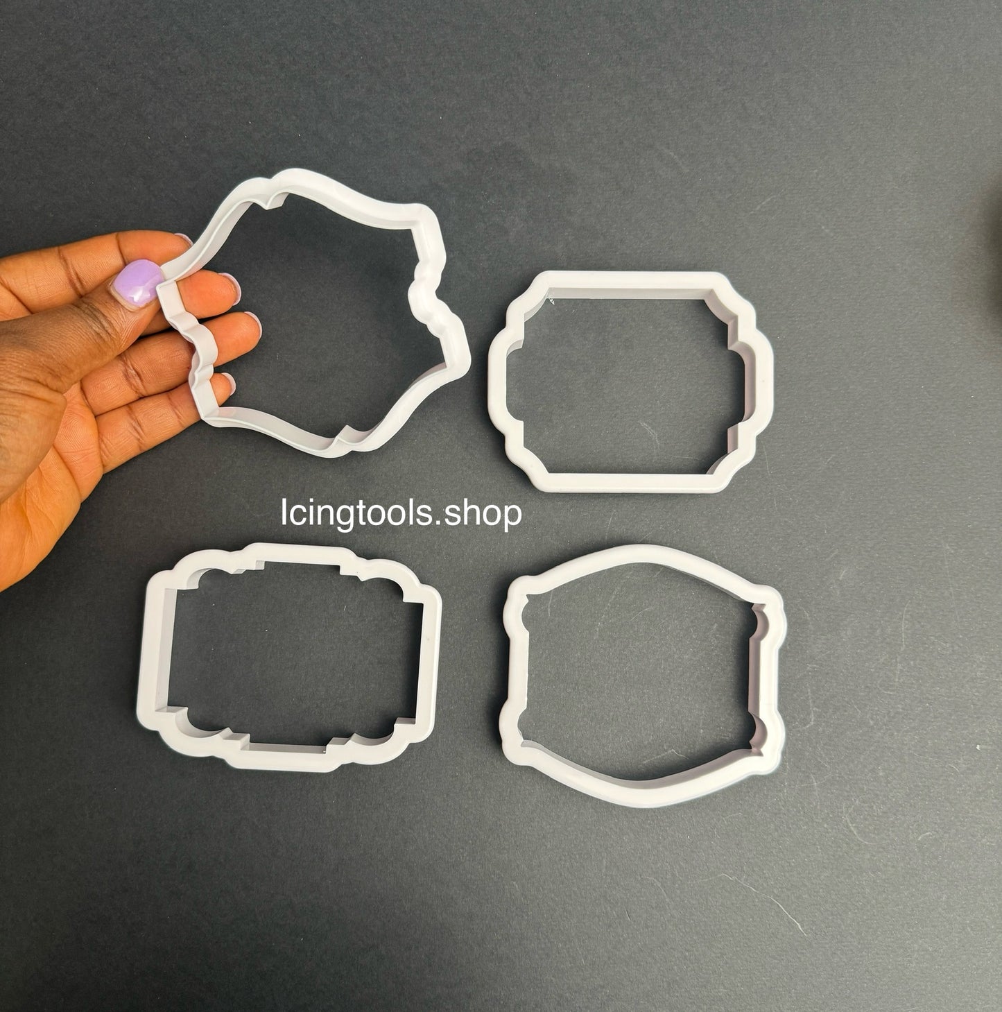 P2 - 4piece fondant/ cookie frame cutter set