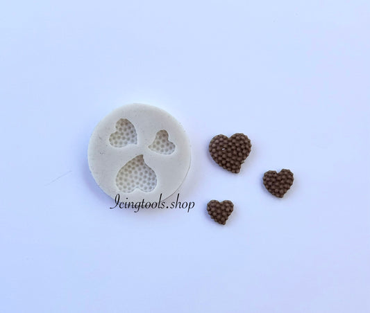 Bubble hearts silicone mould