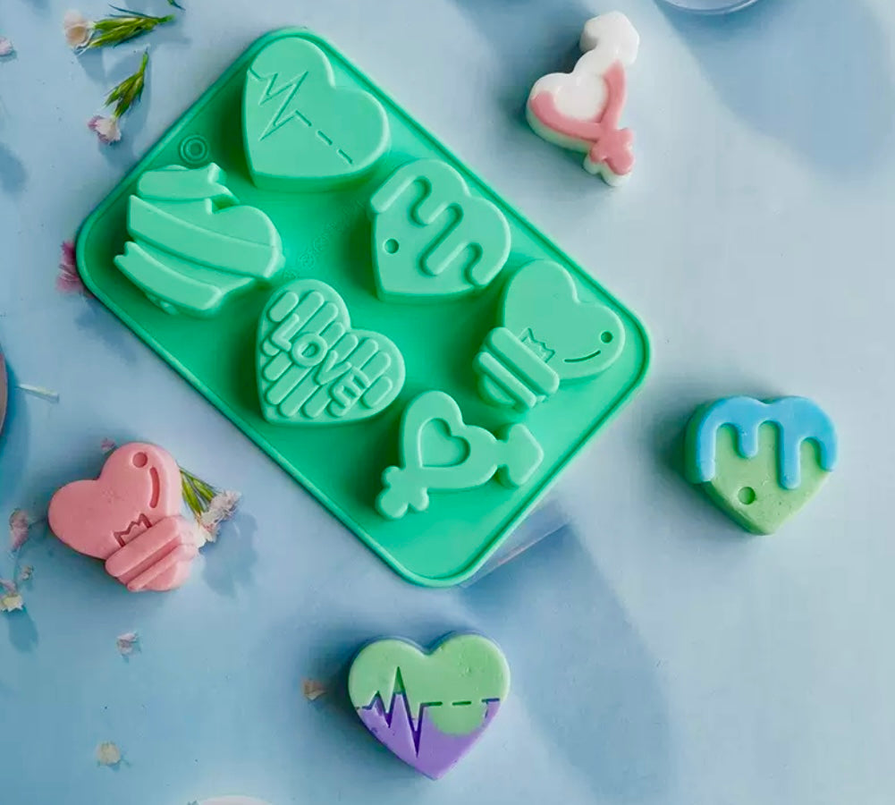 Valentine hearts pastry mould/ chocolate mould / cake pop mould / cake popsicles mould.