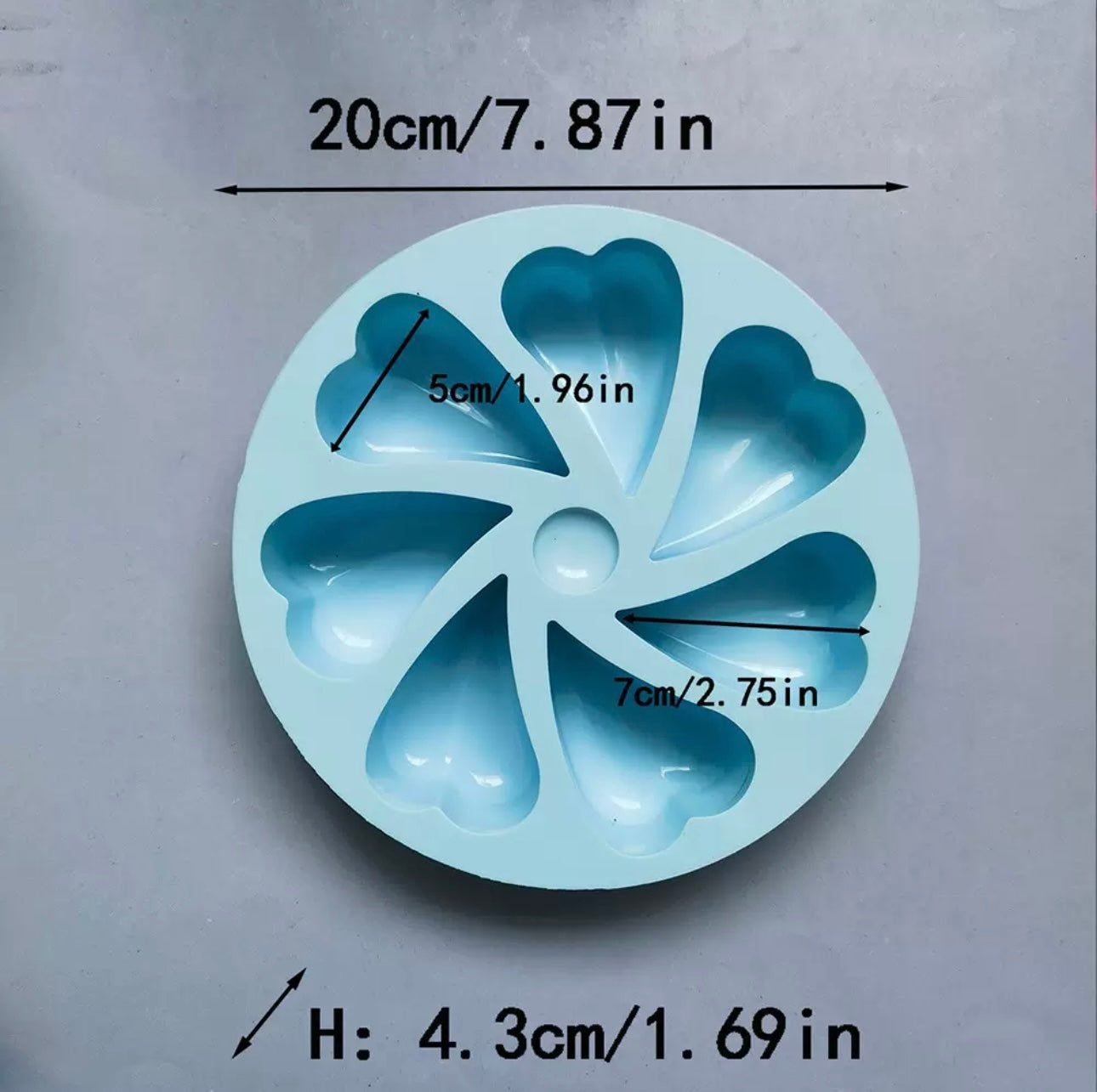 Wavy love heart pastry mould/ chocolate mould / cake pop mould / cake popsicles mould.