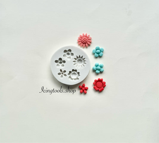 Filler flower silicone mould - by 5