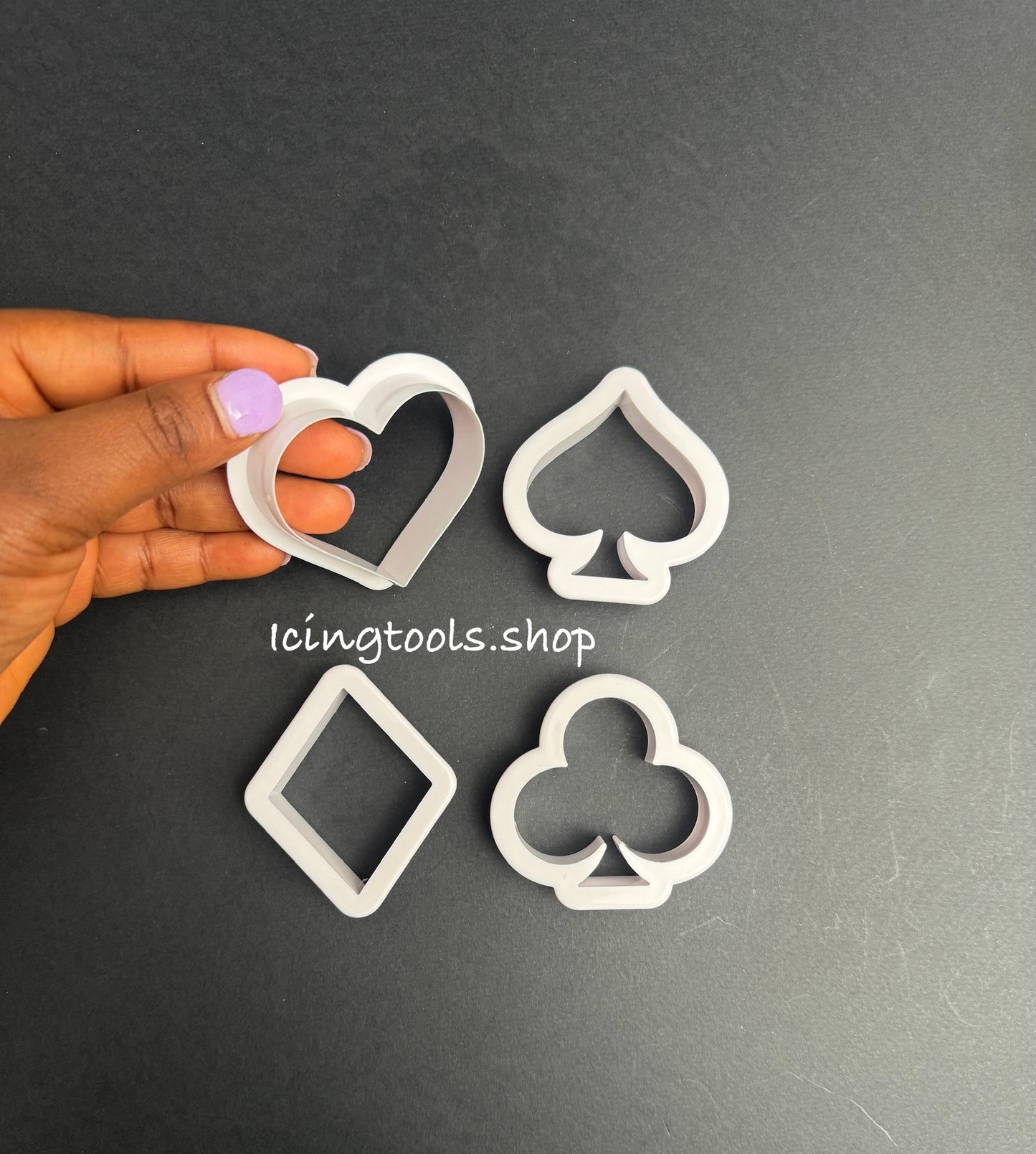 Card signs cookie cutter set