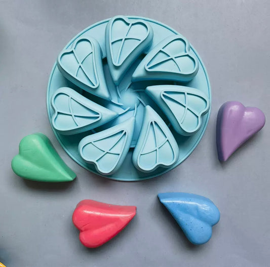 Wavy love heart pastry mould/ chocolate mould / cake pop mould / cake popsicles mould.